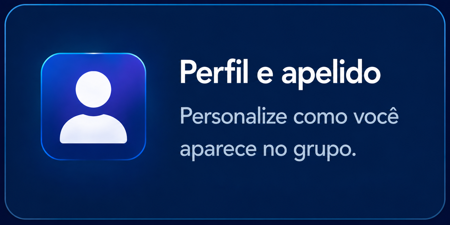Perfil e apelido